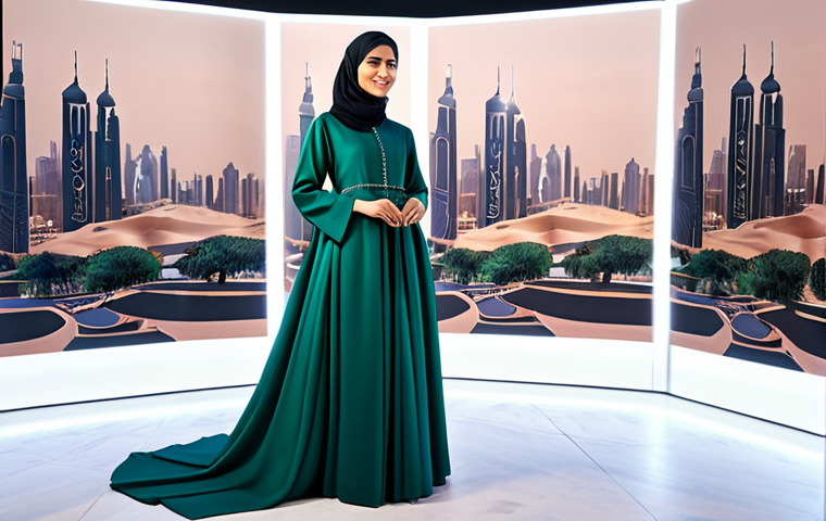 의류기술 입문자 가이드 - **Prompt 1: AI-Powered Personalized Fashion in a Luxurious Arab Setting**
A highly detailed, hyp...