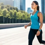 Home 13 의류기술 이론의 기초부터 심화 - **Prompt:** A young adult, male or female, dressed in a sleek, athletic-inspired smart outfit (a fit...